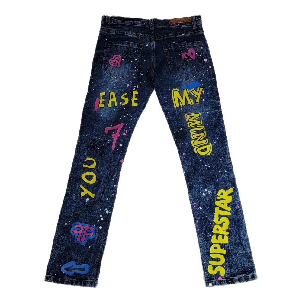 Evolution in Design Girls Blue Jeans Stretch Size 16 Girl Regular Length - Picture 2 of 9